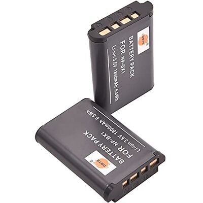 DSTE Lot de 2 batteries NP-BX1 (1800 mAh/3,6 V) compatibles avec Sony ZV1, ZV-1, Cyber-shot DSC-RX100 II, DSC-RX100M II, DSC-RX100 III, DSC-RX100 V, DSC-RX100 IV - Publicité DSTE Lot de 2 batteries NP-BX1 (1800 mAh/3,6 V) compatibles avec Sony ZV1, ZV-1, Cyber-shot DSC-RX100 II, DSC-RX100M II, DSC-RX100 III, DSC-RX100 V, DSC-RX100 IV - Publicité