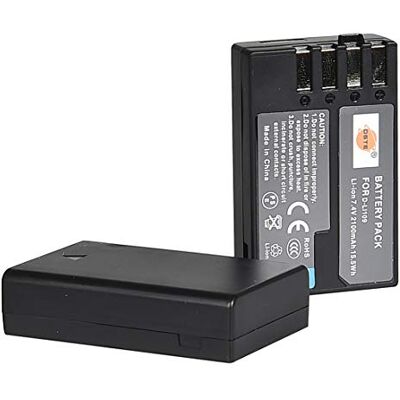 DSTE 2pcs D-LI109 Rechargeable Li-Ion Batterie Compatible pour Pentax K-R, K-30, K-50, K-500, K-2, K-S2, K-S1 - Publicité DSTE 2pcs D-LI109 Rechargeable Li-Ion Batterie Compatible pour Pentax K-R, K-30, K-50, K-500, K-2, K-S2, K-S1 - Publicité