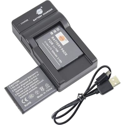 DSTE (2 Pack) Li-ION Batterie LI-70B + DC103E Voyage Chargeur Compatible pour Olympus D-700 D-705 D-710 D-715 D-745 FE-4020 FE-4040 FE-5040 VG-110 VG-120 VG-130 VG-140 VG-145 Caméra - Publicité DSTE (2 Pack) Li-ION Batterie LI-70B + DC103E Voyage Chargeur Compatible pour Olympus D-700 D-705 D-710 D-715 D-745 FE-4020 FE-4040 FE-5040 VG-110 VG-120 VG-130 VG-140 VG-145 Caméra - Publicité