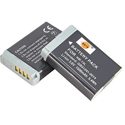 DSTE Lot de 2 batteries rechargeables NB-13L Li-ion compatibles avec Canon PowerShot G5X, G7X, G9X, G5 X Mark II, G7X Mark II, G9X Mark II, SX740 HS, SX720 HS, SX620 HS - Publicité DSTE Lot de 2 batteries rechargeables NB-13L Li-ion compatibles avec Canon PowerShot G5X, G7X, G9X, G5 X Mark II, G7X Mark II, G9X Mark II, SX740 HS, SX720 HS, SX620 HS - Publicité