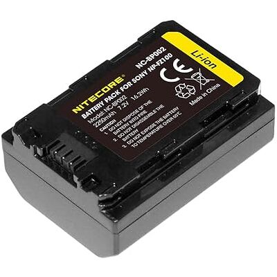 Batterie pour Sony NP-FZ100 de Nitecore - 2250mAh - Publicité Batterie pour Sony NP-FZ100 de Nitecore - 2250mAh - Publicité