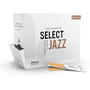 D'Addario Anches pour saxophone alto Organic Select Jazz, coupe à l'américaine, force 3 Soft (pack de 25) - Publicité D'Addario Anches pour saxophone alto Organic Select Jazz, coupe à l'américaine, force 3 Soft (pack de 25) - Publicité
