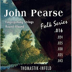 Thomastik-Infeld Cordes pour guitare classique PJ116 Jeu de 6 cordes John Pearse Folk Series Light .016 .024 .025 .030 .035 .043 - Publicité Thomastik-Infeld Cordes pour guitare classique PJ116 Jeu de 6 cordes John Pearse Folk Series Light .016 .024 .025 .030 .035 .043 - Publicité