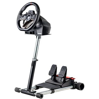 Wheel Stand Pro Deluxe V2 Support de volant et pédale pour Hori Overdrive et Apex - Publicité Wheel Stand Pro Deluxe V2 Support de volant et pédale pour Hori Overdrive et Apex - Publicité