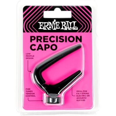 Ernie Ball Capodastre de Précision – Noir - Publicité Ernie Ball Capodastre de Précision – Noir - Publicité