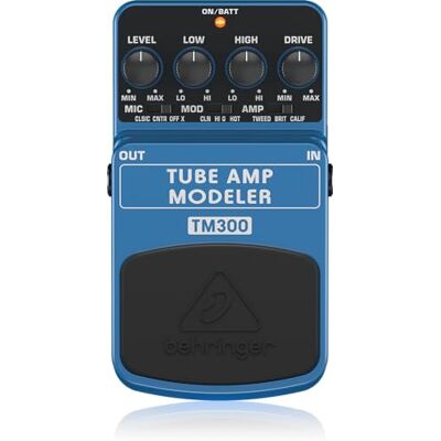 Behringer TUBE AMP MODELER / TM300 Pédale D'effet De Modélisation D'ampli À Tubes - Publicité Behringer TUBE AMP MODELER / TM300 Pédale D'effet De Modélisation D'ampli À Tubes - Publicité