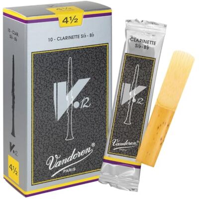 VANDOREN Anche clarinette en si bémol V 12 Taille : 4 1/2 - Publicité VANDOREN Anche clarinette en si bémol V 12 Taille : 4 1/2 - Publicité