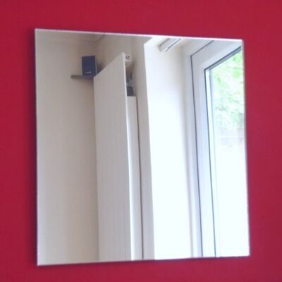 Super Cool Creations Miroir carré 25 cm x 25 cm - Publicité Super Cool Creations Miroir carré 25 cm x 25 cm - Publicité