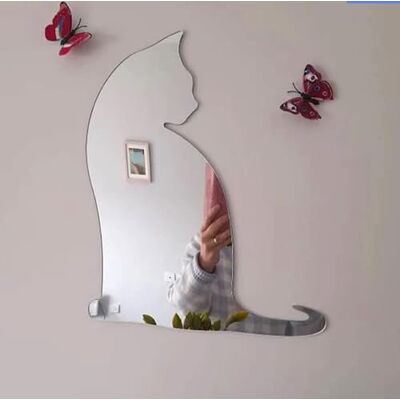 Super Cool Creations Chat Miroir – 45 cm x 38 cm - Publicité Super Cool Creations Chat Miroir – 45 cm x 38 cm - Publicité