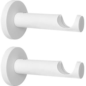 Empyr 2 Supports De Tringle À Rideaux – Fixation Mural – Design Moderne – Métal Robuste – Diamètre 20 mm – Blanc Saillie 76 mm Support pour Rideaux Occultants Voilages - Publicité Empyr 2 Supports De Tringle À Rideaux – Fixation Mural – Design Moderne – Métal Robuste – Diamètre 20 mm – Blanc Saillie 76 mm Support pour Rideaux Occultants Voilages - Publicité