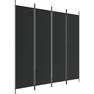 vidaXL Cloison de Séparation 4 Panneaux Séparateur de Pièce Pliable Diviseur Écran d'Intimité Paravent Décoration Salon Noir 200x200 cm Tissu - Publicité vidaXL Cloison de Séparation 4 Panneaux Séparateur de Pièce Pliable Diviseur Écran d'Intimité Paravent Décoration Salon Noir 200x200 cm Tissu - Publicité