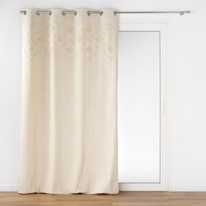 Douceur d'Intérieur , Rideau à Oeillets (140 x 240 cm) Inca Naturel, Coton & Polyester avec Top Tufté - Publicité Douceur d'Intérieur , Rideau à Oeillets (140 x 240 cm) Inca Naturel, Coton & Polyester avec Top Tufté - Publicité