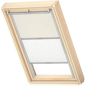 VELUX Original Store Duo Occultant et Tamisant, Cadre Argenté, S08, SK38, Beige Clair - Publicité VELUX Original Store Duo Occultant et Tamisant, Cadre Argenté, S08, SK38, Beige Clair - Publicité
