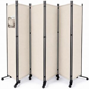 vounot ® Paravent Séparateur de Pièce 6 Panneaux avec roulettes Cloison de Séparation Autoportant Pliable Brise Vue pour Plus d’Intimité Salon Chambre Bureau 340 x 30 x 171 cm Beige - Publicité vounot ® Paravent Séparateur de Pièce 6 Panneaux avec roulettes Cloison de Séparation Autoportant Pliable Brise Vue pour Plus d’Intimité Salon Chambre Bureau 340 x 30 x 171 cm Beige - Publicité