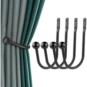 Lucxhcky 4 Pièces Embrasse Rideau Metal, Retenues de Draperie de Attache Rideau Forme de U, pour Rideaux de Décoration, Chambre à Coucher, Cuisine (Noir Mat) - Publicité Lucxhcky 4 Pièces Embrasse Rideau Metal, Retenues de Draperie de Attache Rideau Forme de U, pour Rideaux de Décoration, Chambre à Coucher, Cuisine (Noir Mat) - Publicité