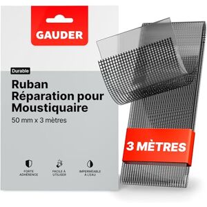 GAUDER Ruban Adhésif de Réparation pour Moustiquaire (50 mm x 3 m) Kit de Réparation Moustiquaire Tissu pour Moustiquaire Fenêtre - Publicité GAUDER Ruban Adhésif de Réparation pour Moustiquaire (50 mm x 3 m) Kit de Réparation Moustiquaire Tissu pour Moustiquaire Fenêtre - Publicité