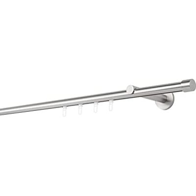 MYDECO Tringle à rideaux argentée 20mm - Longueur ajustable, Design moderne - Publicité MYDECO Tringle à rideaux argentée 20mm - Longueur ajustable, Design moderne - Publicité