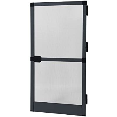 AvosDim.com stores, rideaux, moustiquaires Moustiquaire porte battante alu anthracite H2150 x L1000mm - Publicité AvosDim.com stores, rideaux, moustiquaires Moustiquaire porte battante alu anthracite H2150 x L1000mm - Publicité