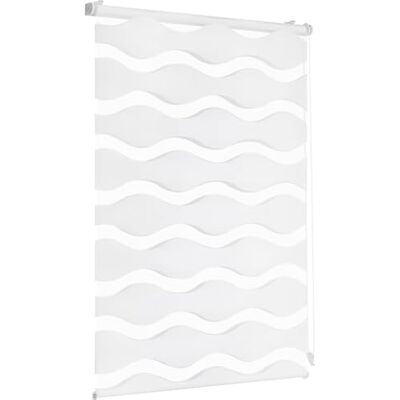 Sekey Store Enrouleur Double ondulé sans perçage pour fenêtre 130 cm de Large Protection Solaire Blanc - Publicité Sekey Store Enrouleur Double ondulé sans perçage pour fenêtre 130 cm de Large Protection Solaire Blanc - Publicité
