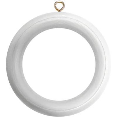 Merriway Bulk Hardware Bh05954 en bois Tringle à rideau Rod Anneaux avec vis Eye, diamètre intérieur. 45 mm (1,3/10,2 cm) de diamètre extérieur. 64 mm (2.1/5,1 cm) – Marron foncé, Lot de 10, blanc, BH05962 - Publicité Merriway Bulk Hardware Bh05954 en bois Tringle à rideau Rod Anneaux avec vis Eye, diamètre intérieur. 45 mm (1,3/10,2 cm) de diamètre extérieur. 64 mm (2.1/5,1 cm) – Marron foncé, Lot de 10, blanc, BH05962 - Publicité