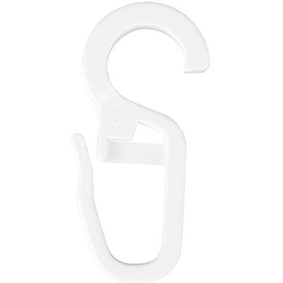 Bestlivings Lot de 50 crochets à rides pour anneaux de rideaux avec épaisseur max. 9 mm Blanc - Publicité Bestlivings Lot de 50 crochets à rides pour anneaux de rideaux avec épaisseur max. 9 mm Blanc - Publicité