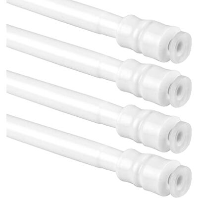 Bestlivings Tringle à Rideaux 4 pièces (Blanche) sans perçage, Installation Facile, Tringle escamotable pour Serrage 40-60 cm - Publicité Bestlivings Tringle à Rideaux 4 pièces (Blanche) sans perçage, Installation Facile, Tringle escamotable pour Serrage 40-60 cm - Publicité