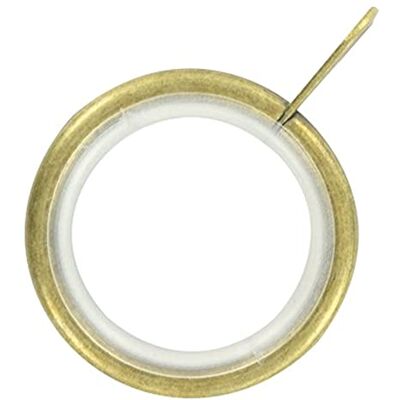 Merriway Bulk Hardware Bh05501 Silent Tringle à rideau Rod Bague fixe œil Laiton antique Dimensions intérieures, Blanc, 32 mm, lot de 24 - Publicité Merriway Bulk Hardware Bh05501 Silent Tringle à rideau Rod Bague fixe œil Laiton antique Dimensions intérieures, Blanc, 32 mm, lot de 24 - Publicité