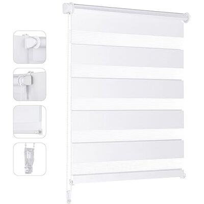 Sekey Store Enrouleur Double Klemmfix sans perçage pour fenêtre 40 cm de Large Protection Solaire 40 x 130 cm Blanc - Publicité Sekey Store Enrouleur Double Klemmfix sans perçage pour fenêtre 40 cm de Large Protection Solaire 40 x 130 cm Blanc - Publicité