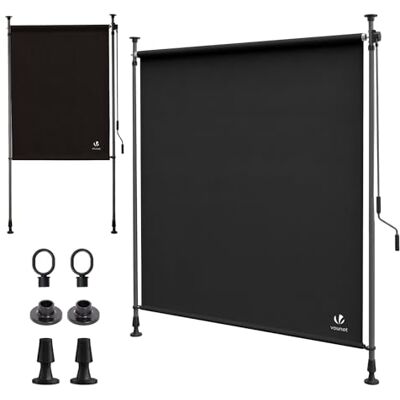 vounot ® Store Vertical sans Perçage 120 x 310 cm Extensible avec Manivelle Store Extérieur Protection Solaire Résistant aux Intempéries et UV Brise Vue pour Balcon Terrasse Jardin Anthracite - Publicité vounot ® Store Vertical sans Perçage 120 x 310 cm Extensible avec Manivelle Store Extérieur Protection Solaire Résistant aux Intempéries et UV Brise Vue pour Balcon Terrasse Jardin Anthracite - Publicité
