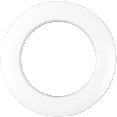 Bestlivings Lot de 20 œillets blancs (avec pochoir) pour trou de tissu de 40 mm, utilisables pour toutes les épaisseurs de tissu, œillets en plastique, œillets ronds, anneaux de rideau - Publicité Bestlivings Lot de 20 œillets blancs (avec pochoir) pour trou de tissu de 40 mm, utilisables pour toutes les épaisseurs de tissu, œillets en plastique, œillets ronds, anneaux de rideau - Publicité