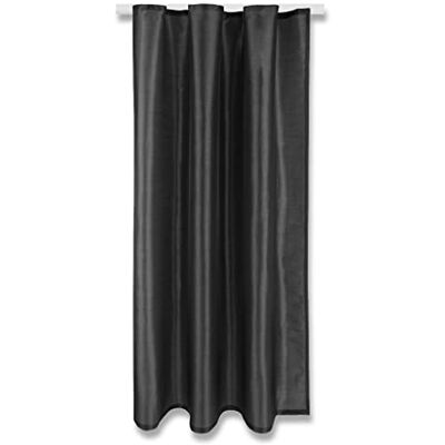 Arsvita Rideau Alessia opaque noir avec galon fronceur, 140 x 175 cm (l x L), dans de nombreuses tailles et couleurs - Publicité Arsvita Rideau Alessia opaque noir avec galon fronceur, 140 x 175 cm (l x L), dans de nombreuses tailles et couleurs - Publicité