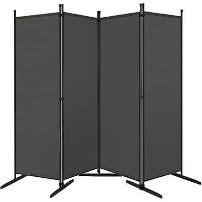 WOLTU Paravent, Séparateur de Pièce, Paravent Pliable avec 4 Panneaux, Cloison de Séparation, Paravent pour Extérieur ou Intérieur, 223x177cm, Gris Foncé - Publicité WOLTU Paravent, Séparateur de Pièce, Paravent Pliable avec 4 Panneaux, Cloison de Séparation, Paravent pour Extérieur ou Intérieur, 223x177cm, Gris Foncé - Publicité