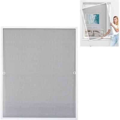 Amig Moustiquaire Fixe pour Fenêtre 120 x 140 cm Cadre en Aluminium Blanc Maille en Fibre de Verre Grise Installation avec Vis Ventilation avec Protection Contre les Insectes Mod. MF01 - Publicité Amig Moustiquaire Fixe pour Fenêtre 120 x 140 cm Cadre en Aluminium Blanc Maille en Fibre de Verre Grise Installation avec Vis Ventilation avec Protection Contre les Insectes Mod. MF01 - Publicité