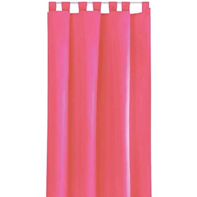 Bestlivings Ellen Rideau décoratif avec bande universelle ou passants, Polyester, pink rosa, Schlaufenschal 140x175cm - Publicité Bestlivings Ellen Rideau décoratif avec bande universelle ou passants, Polyester, pink rosa, Schlaufenschal 140x175cm - Publicité