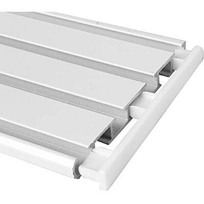 Bestlivings Lot de 2 embouts pour rail de rideau en aluminium Blanc 3/4 - Publicité Bestlivings Lot de 2 embouts pour rail de rideau en aluminium Blanc 3/4 - Publicité