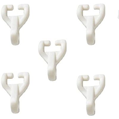 Merriway BH07021 Bulk Hardware Lot de 10 crochets pour rideaux en plastique Blanc - Publicité Merriway BH07021 Bulk Hardware Lot de 10 crochets pour rideaux en plastique Blanc - Publicité