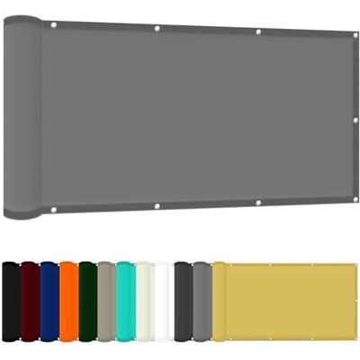 FENYIGE Toile D'Ombrage Pergola Filet 40 x 100 cm Tissu Polyester UV Protection avec Oeillets Toiles D'Ombrages pour Patio Paravent Et Bâche, Gris Clair - Publicité FENYIGE Toile D'Ombrage Pergola Filet 40 x 100 cm Tissu Polyester UV Protection avec Oeillets Toiles D'Ombrages pour Patio Paravent Et Bâche, Gris Clair - Publicité