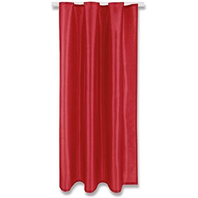 Arsvita Rideau Alessia rouge opaque avec galon fronceur, 140 x 245 cm (l x L), dans de nombreuses tailles et couleurs - Publicité Arsvita Rideau Alessia rouge opaque avec galon fronceur, 140 x 245 cm (l x L), dans de nombreuses tailles et couleurs - Publicité