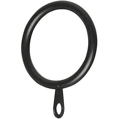 Merriway BH05947 Lot de 8 anneaux de tringle à rideaux en métal avec œillet fixe Diamètre intérieur 45 mm Diamètre extérieur 50 mm Noir - Publicité Merriway BH05947 Lot de 8 anneaux de tringle à rideaux en métal avec œillet fixe Diamètre intérieur 45 mm Diamètre extérieur 50 mm Noir - Publicité