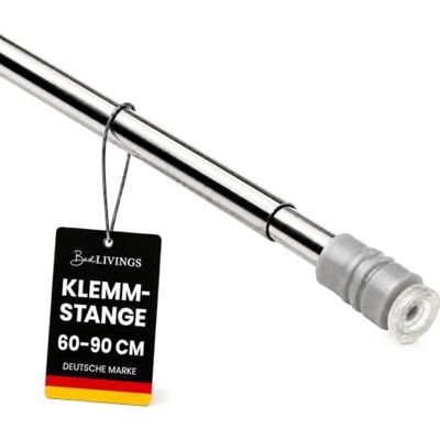 Bestlivings Tringle à Rideaux (Chrome Brillant) sans perçage, Installation Facile, Tringle escamotable pour Serrage 60-90 cm - Publicité Bestlivings Tringle à Rideaux (Chrome Brillant) sans perçage, Installation Facile, Tringle escamotable pour Serrage 60-90 cm - Publicité