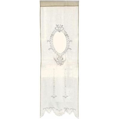 Loberon Loiret Voilage Broderie ajourée Aspect Romantique et fantaisiste, crème - Publicité Loberon Loiret Voilage Broderie ajourée Aspect Romantique et fantaisiste, crème - Publicité