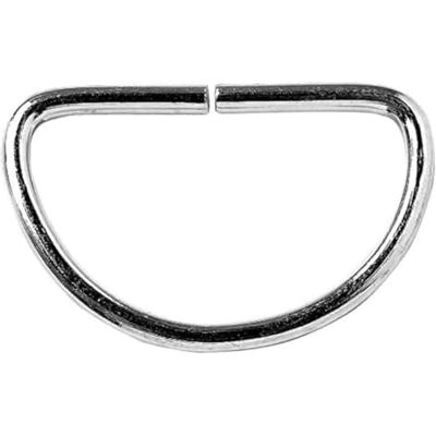 Merriway Bulk Hardware BH03146 Anneau en D Nickelé, 25 mm, Set de 12 Pièces - Publicité Merriway Bulk Hardware BH03146 Anneau en D Nickelé, 25 mm, Set de 12 Pièces - Publicité