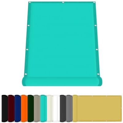 FENYIGE Toiles D'Ombrages UV Protection 65 x 400 cm Tissu Polyester UV Protection avec Oeillets Toile Ombrage Auvent pour Patio Paravent Et Bâche, Bleu Ciel - Publicité FENYIGE Toiles D'Ombrages UV Protection 65 x 400 cm Tissu Polyester UV Protection avec Oeillets Toile Ombrage Auvent pour Patio Paravent Et Bâche, Bleu Ciel - Publicité