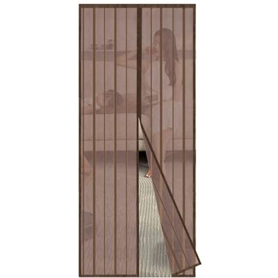 Sekey 100 x 220 cm Moustiquaire pour Portes, Avancée Rideau Magnétique Anti-insectes pour Porte de Balcon, Porte de Cave, Porte de Terrasse, Montage Facile à Coller, Kit d'Installation Complet, Marrón - Publicité Sekey 100 x 220 cm Moustiquaire pour Portes, Avancée Rideau Magnétique Anti-insectes pour Porte de Balcon, Porte de Cave, Porte de Terrasse, Montage Facile à Coller, Kit d'Installation Complet, Marrón - Publicité