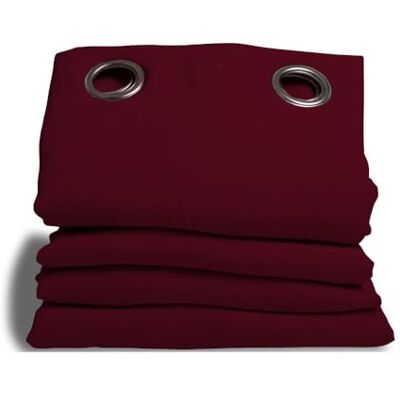 Moondream , Rideau Anti-Bruit 3-en-1, Isolation Phonique, Thermique Hiver & Été, 100% Occultant, Technologie Brevetée, Fabriqué en UE, Effet Coton, Oeillets, Rouge Grenat, 140 x 300 (LxH) cm - Publicité Moondream , Rideau Anti-Bruit 3-en-1, Isolation Phonique, Thermique Hiver & Été, 100% Occultant, Technologie Brevetée, Fabriqué en UE, Effet Coton, Oeillets, Rouge Grenat, 140 x 300 (LxH) cm - Publicité