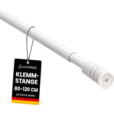 Bestlivings Tringle à Rideaux (Blanche) sans perçage, Installation Facile, Tringle escamotable pour Serrage 80-120 cm - Publicité Bestlivings Tringle à Rideaux (Blanche) sans perçage, Installation Facile, Tringle escamotable pour Serrage 80-120 cm - Publicité