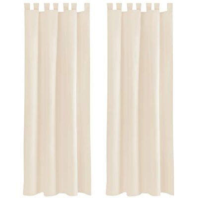 Bestlivings Lot de 2 Rideau décoratif Passant, Polyester, beige creme, 140 x 175cm - Publicité Bestlivings Lot de 2 Rideau décoratif Passant, Polyester, beige creme, 140 x 175cm - Publicité