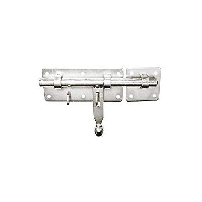 AFBAT Verrou d'écurie porte-cadenas Zingué blanc - Publicité AFBAT Verrou d'écurie porte-cadenas Zingué blanc - Publicité
