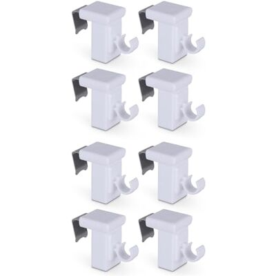 Bestlivings Lot de 8 supports de serrage « Blanc » Pour tringle à café Ø 10 mm Cadre de fenêtre 10-27 mm Crochets décoratifs Klemmfix Crochets de fenêtre universels pour décoration de fenêtre - Publicité Bestlivings Lot de 8 supports de serrage « Blanc » Pour tringle à café Ø 10 mm Cadre de fenêtre 10-27 mm Crochets décoratifs Klemmfix Crochets de fenêtre universels pour décoration de fenêtre - Publicité