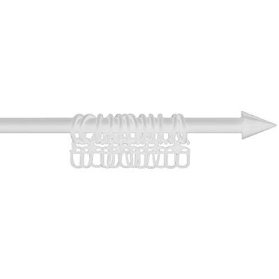Bestlivings Tringle à rideaux extensible conique Blanc 130-240 cm - Publicité Bestlivings Tringle à rideaux extensible conique Blanc 130-240 cm - Publicité